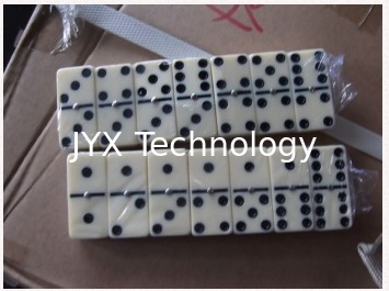 Dominosatz, materielles Melamin, Gesamt-28pcs, Doppeltes sechs, verpackt in PVC-Kasten, Größe: 48x24x7mm, Teil: JYX-D1681 fournisseur